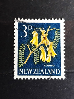 New Zealand 1960 3d Kowhai Flowers Pictorials Σαν καινούργιο γραμματόσημο