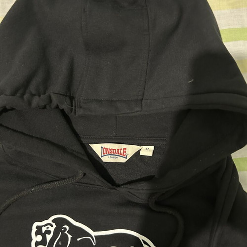 Lonsdale hoodie size S, black and white