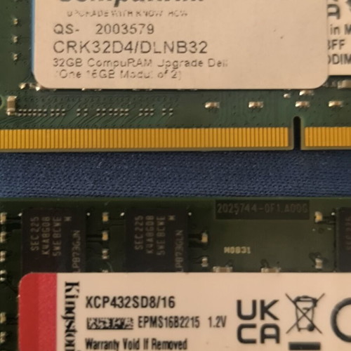 DDR4 32GB Kit (2x16GB) SODIMM μνήμη RAM laptop σαν καινούργιο