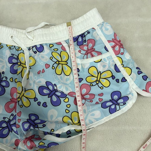Women's summer shorts with colorful butterflies, like new, size S/M