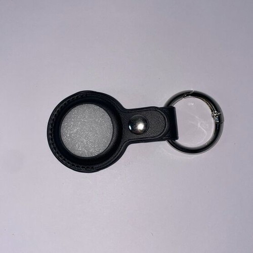 Leather black keychain for AirTag new