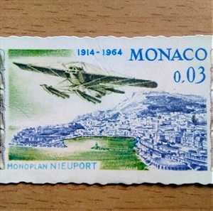 Χαρτάκι Νο 95- Μονακό: Το λιμάνι και ένα υδροπλάνο )