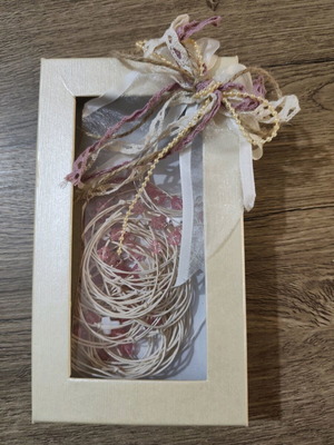 Baptismal witness bracelets new, pack of 30, pink and white