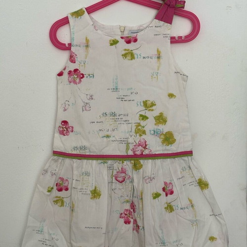 Mandarino dress used, cotton, size 116 cm, age 6, white