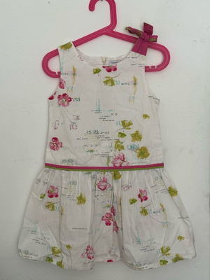 Mandarino dress used, cotton, size 116 cm, age 6, white