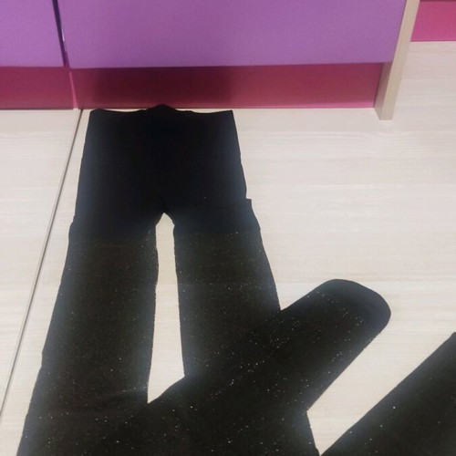 Mango tights new, black with gold details, size Medium