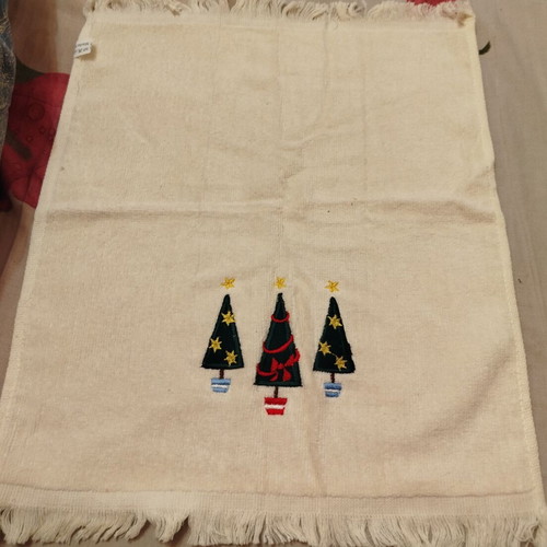 Set of three small Christmas towels new