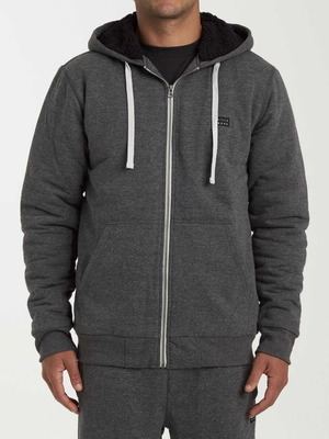 Billabong All Day Sherpa Full Zip Sweatshirt like new, men's XL, gray