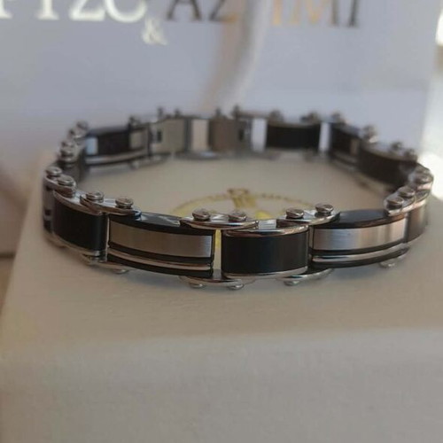 Visetti men's stainless steel bracelet and handcuff, new