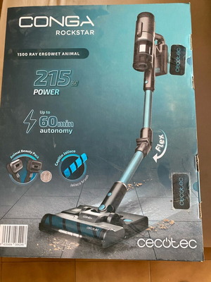 Презареждаща се електрическа прахосмукачка Conga Rockstar като нова