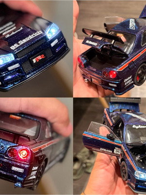 Nissan Skyline R34 Midnight Purple 1:24 scale model