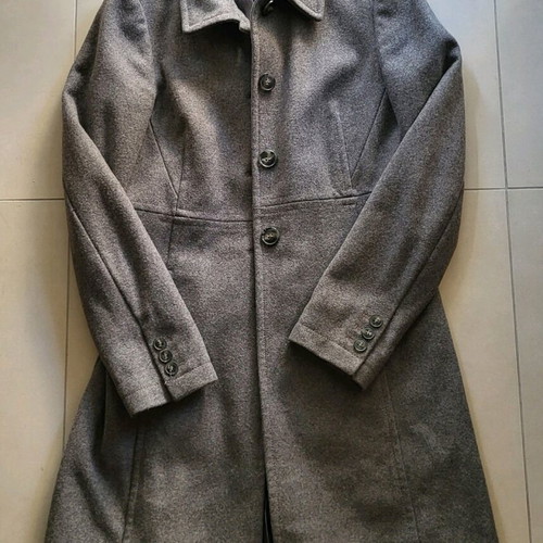 Sisley wool vintage coat grey like new, 80% wool