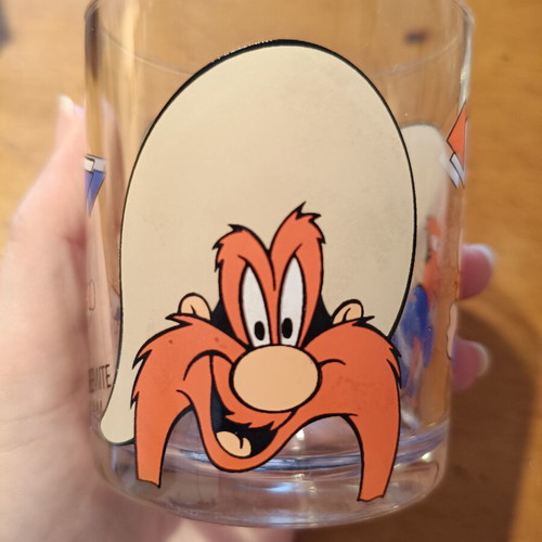 Vintage Nutella Cartoon Collectible Glasses 1995-1996, like new