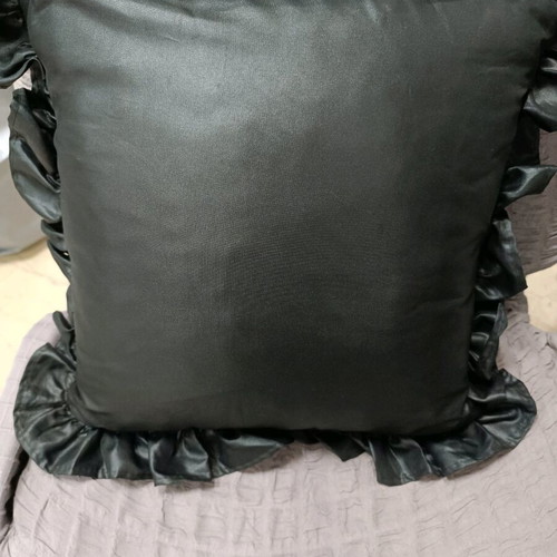 Coronet Tsins Sofa Pillow new, 37x37 cm, black with zipper