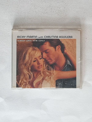 Ricky Martin With Christina Aguilera Nobody Wants To Be Lonely CD μεταχειρισμένο, pop