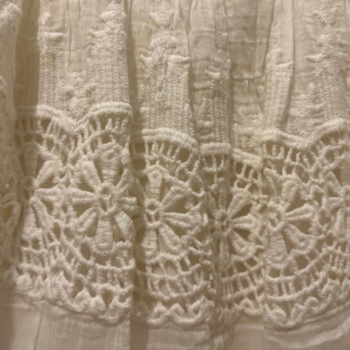 King Kong, white dress, size S, 70% cotton, 30% silk, with lining.