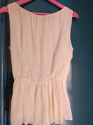 Benetton blouse, white, size S