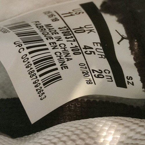 Air Jordan Retro 11 Concord 2018 like new men's sneakers EU45