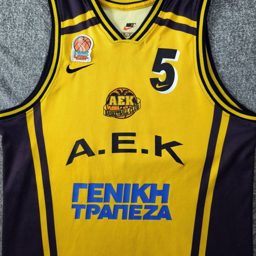 Matchworn Nike basketball jersey Angelos Koronios AEK 2000-2001 like new