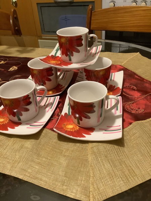 Coffee set of five pieces like new