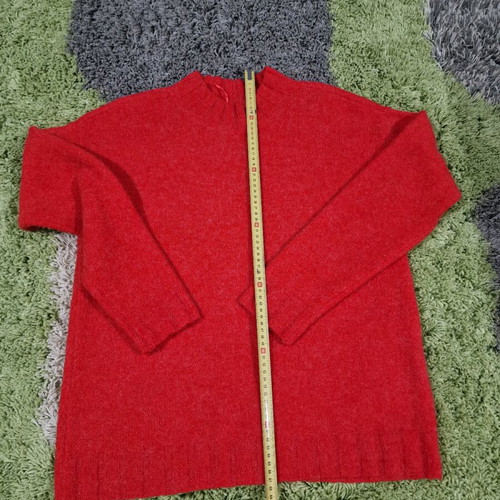 Cubus Sweden oversized pullover with wool and alpaca like new, red coral