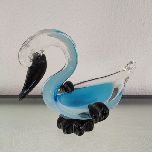 Set of 2 decorative Murano glass ashtrays new