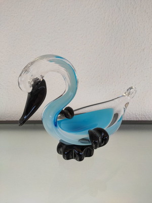 Set of 2 decorative Murano glass ashtrays new