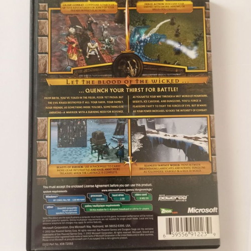 Dungeon Siege PC σαν καινούργιο, παιχνίδι ρόλων περιπέτειας