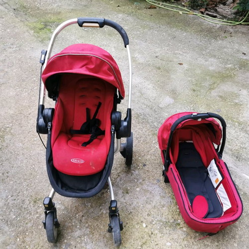 Adventures Graco stroller and port bebe 2 in 1 used