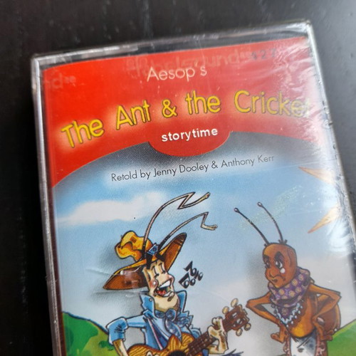 The Ant & the Cricket cassette in protective sleeve