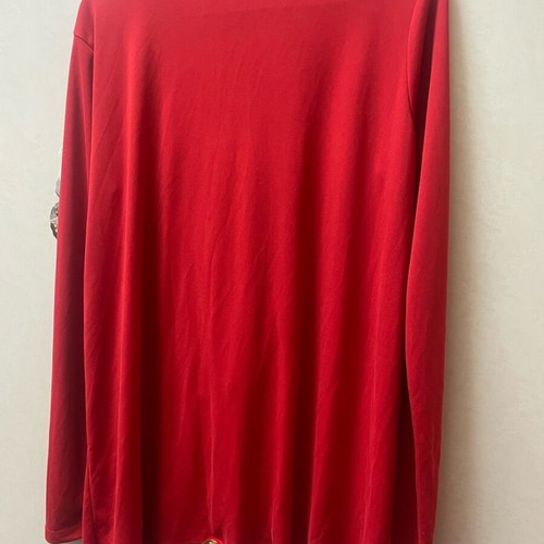 Zara asymmetrical blouse size L like new, red