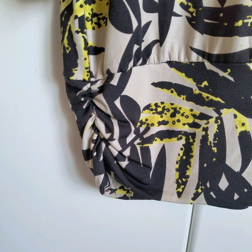 Vintage blouse with basque and disco patterns, new, size L