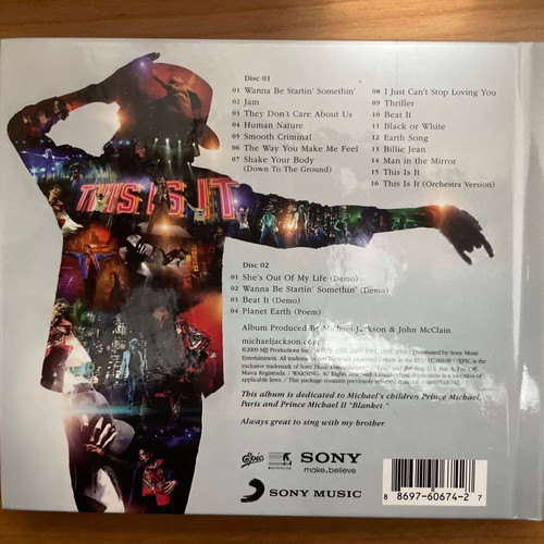 Michael Jackson This Is It 2CD Deluxe Edition μεταχειρισμένο