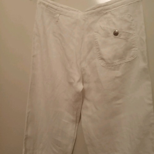 Linen 3/4 Pants white used, size S 36 8