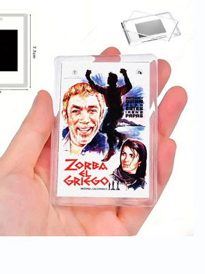 Μαγνητάκι Zorba El Griego καινούργιο με διάφανη ακρυλική κορνίζα