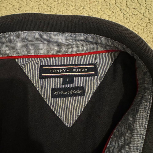Tommy Hilfiger men's polo shirt like new, dark blue, size L