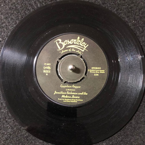 Jonathan Richman & The Modern Lovers Egyptian Reggae vinyl used, 7" single