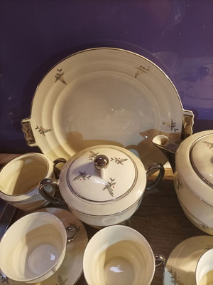 Rudolf Kampf RGK porcelain vintage tea set like new, Bauhaus design