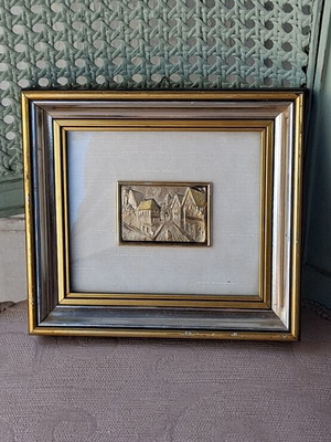 Old 925 Silver Engraved Plaque Like New
