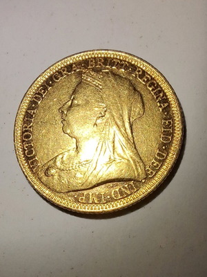 Χρυσή λίρα 1896 Βικτόρια 22 καρατίων καινούργια