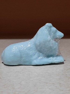 Saltsman Soap collie dog shaped soap, Lassie, new