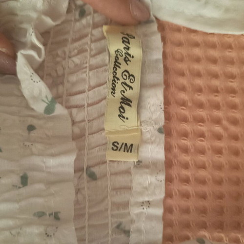 Λευκή μπλούζα με μανίκια και τιράντες σαν καινούργια, μέγεθος S/M
