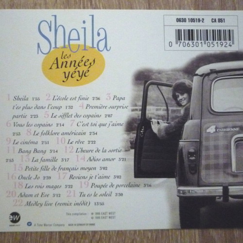 Les Annees YeYe Sheila CD used, disc and covers only without case