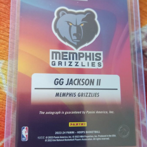 GG Jackson II Rookie Card Panini NBA Hoops 2023-24 like new with autograph sticker