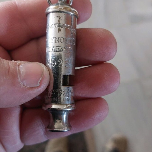 City police whistle used, rare