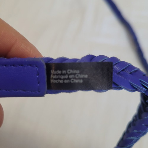 H&M belt, electric blue, 105 cm