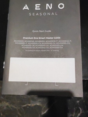 AENO 700W heating panel like new