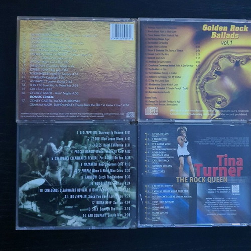 Rock CDs used, pack of 7