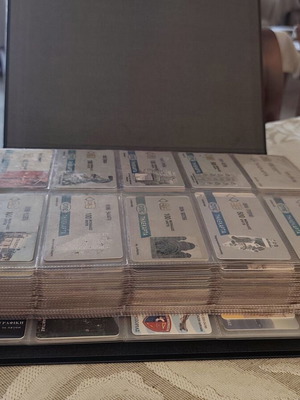 Ote phone card collection used, 445 cards in album