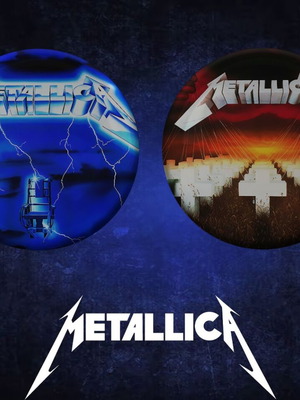 Metallica Ride the Lightning and Master of Puppets pins new, 3.2 cm